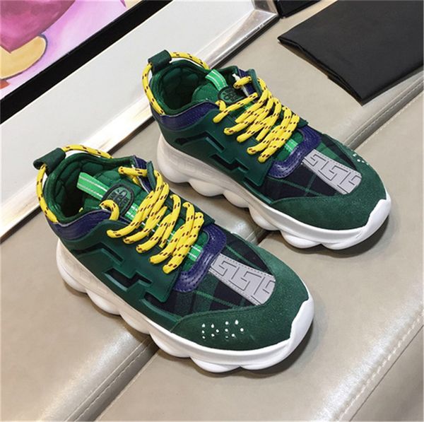 Authentic 2018 K4Versace Chain Reaction 2 Chainz Plaid Men Women Casual Shoes Newest Genuine Leather Chain Reaction Men Women Sneakers
Authentic 2018 K4Versace Chain Reaction 2 Chainz Plaid Men Women Casual Shoes Newest Genuine Leather Chain Reaction Men Women Sneakers