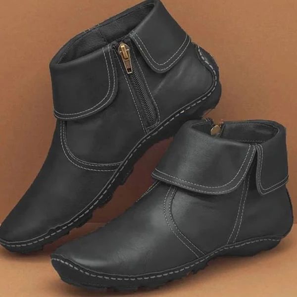 fashion winter shoes women platform flats non-slip leather zipper round toe casual shoes ankle boots escarpins femmes, Black
fashion winter shoes women platform flats non-slip leather zipper round toe casual shoes ankle boots escarpins femmes, Black