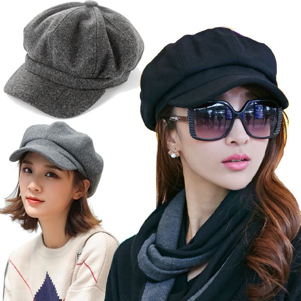 korean fashion solid color women casual beret hats wool blended octagonal newsboy caps cool street brim hat berets outdoor, Blue;gray
korean fashion solid color women casual beret hats wool blended octagonal newsboy caps cool street brim hat berets outdoor, Blue;gray
