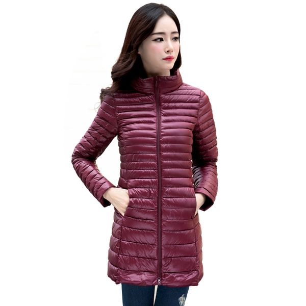 women winter coat 2020 new ultra light slim 90% white duck down jackets plus size female long down coat portable warm outerwear, Black
women winter coat 2020 new ultra light slim 90% white duck down jackets plus size female long down coat portable warm outerwear, Black