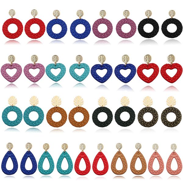 creative hollow out round heart waterdrop woven grain hoop earring geometry multicolor acrylic resin dangle ear studs earrings women jewelry, Silver
creative hollow out round heart waterdrop woven grain hoop earring geometry multicolor acrylic resin dangle ear studs earrings women jewelry, Silver