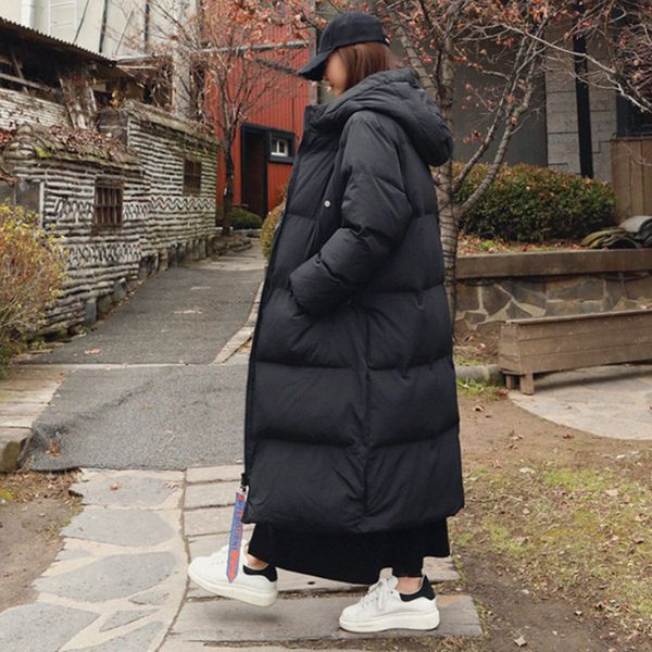 2019 winter new casual fashion temperament women loose plus solid color hooded knee down jacket z540, Tan;black
2019 winter new casual fashion temperament women loose plus solid color hooded knee down jacket z540, Tan;black