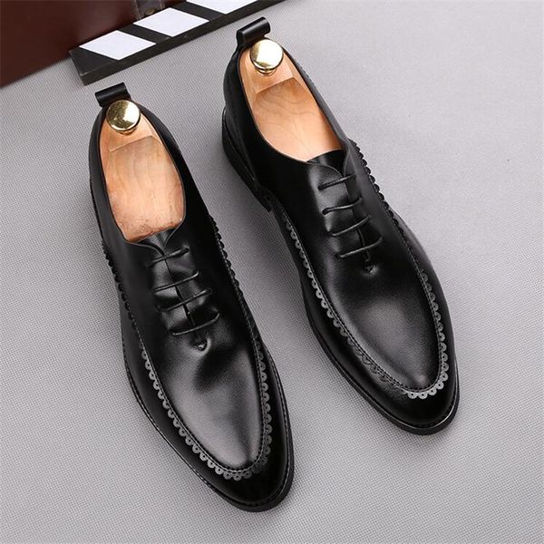 men's classic dress leather shoes fashion lace-up wedding party suit shoes mens business office oxfords flats, Black
men's classic dress leather shoes fashion lace-up wedding party suit shoes mens business office oxfords flats, Black