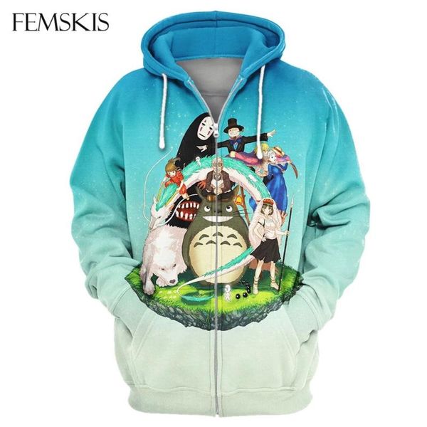 men's hoodies & sweatshirts femskis fashion women's 3d print spirited away autumn hooded zipper harajuku hoody long-sleeve, Black
men's hoodies & sweatshirts femskis fashion women's 3d print spirited away autumn hooded zipper harajuku hoody long-sleeve, Black