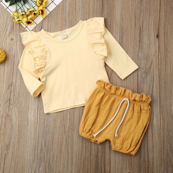 cute newborn baby girls clothes long sleeve pp shorts cotton linen outfits, Pink;blue
cute newborn baby girls clothes long sleeve pp shorts cotton linen outfits, Pink;blue