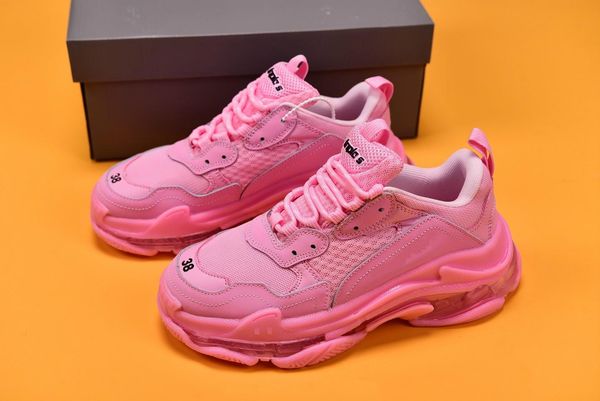 triple s 3.0 pink paris casual designer shoes clunky outdoor sneakers air cushion bottom latest release purple blue woman color and blue l28, Black
triple s 3.0 pink paris casual designer shoes clunky outdoor sneakers air cushion bottom latest release purple blue woman color and blue l28, Black