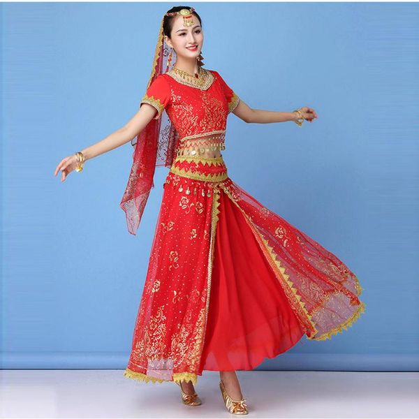 stage wear belly dance dress set women skirt girdle veil headdress earring bracelet bellydance costume dancing performance 0074, Black;red
stage wear belly dance dress set women skirt girdle veil headdress earring bracelet bellydance costume dancing performance 0074, Black;red