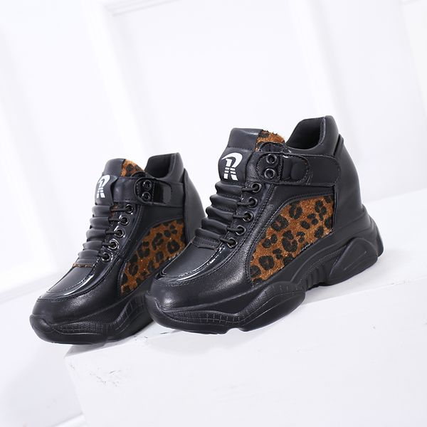 fashion high heels 7 cm ladies sneakers 2019 new designers inner heightening wedges fashion leopard casual women shoes, Black
fashion high heels 7 cm ladies sneakers 2019 new designers inner heightening wedges fashion leopard casual women shoes, Black