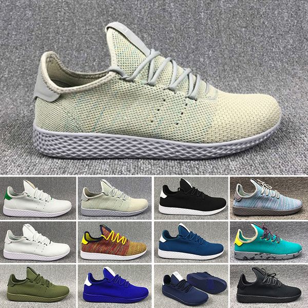 

New arrive Pharrell Williams x Stan Smith Tennis HU Primeknit men women Running Shoes Sneaker breathable Runner sports Shoes EUR 36-45