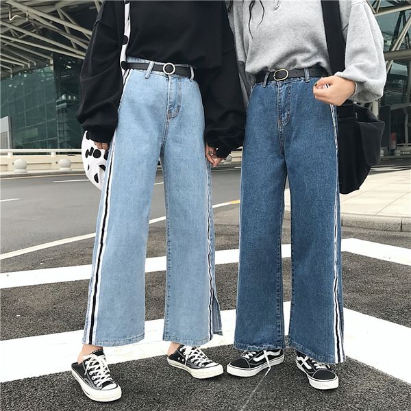 women fashionable blue leggings ribbon jeans spliced mid waist ankle length loose denim jeans female harem trousers boyfriend
women fashionable blue leggings ribbon jeans spliced mid waist ankle length loose denim jeans female harem trousers boyfriend