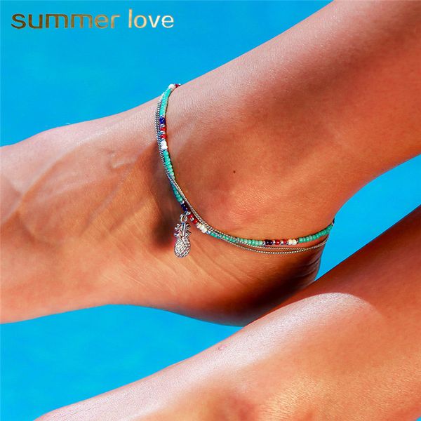 vintage ethnic bohemian beach vacation anklet bracelet blue beaded pineapple charm double chain anklet for woman man jewelry 2019, Red;blue
vintage ethnic bohemian beach vacation anklet bracelet blue beaded pineapple charm double chain anklet for woman man jewelry 2019, Red;blue