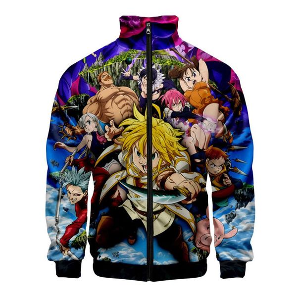 the seven deadly sins meliodas 3d print men's jacket slim stand collar zipper jacket male tracksuits streetwear hip hop hoodie, Black;brown
the seven deadly sins meliodas 3d print men's jacket slim stand collar zipper jacket male tracksuits streetwear hip hop hoodie, Black;brown