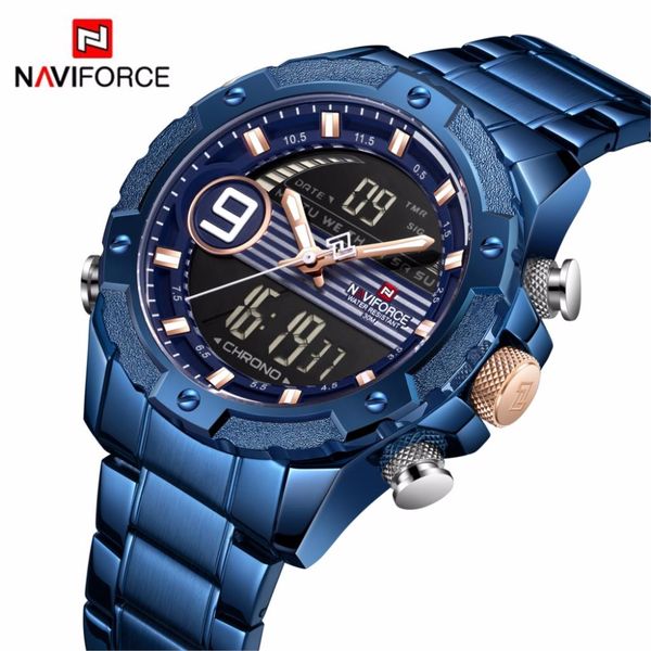brand naviforce 2019 new men outdoor waterproof sports quartz watch led dual display analog digital clock relogio masculino, Slivery;brown
brand naviforce 2019 new men outdoor waterproof sports quartz watch led dual display analog digital clock relogio masculino, Slivery;brown