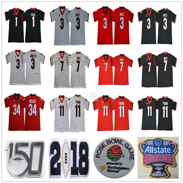 ncaa 150th patch uga georgia bulldogs sugar bowl college #98 rodrigo blakenship 1 justin fields michel 10 jacob eason 27 nick chubb jerseys, Black
ncaa 150th patch uga georgia bulldogs sugar bowl college #98 rodrigo blakenship 1 justin fields michel 10 jacob eason 27 nick chubb jerseys, Black