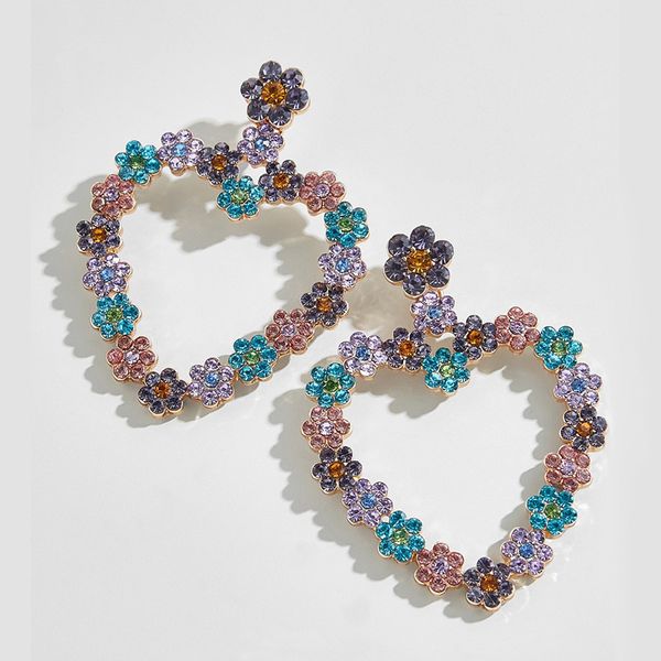 beautysis multicolor flower heart rhinestone drop earrings gem encrusted boutique, Silver
beautysis multicolor flower heart rhinestone drop earrings gem encrusted boutique, Silver