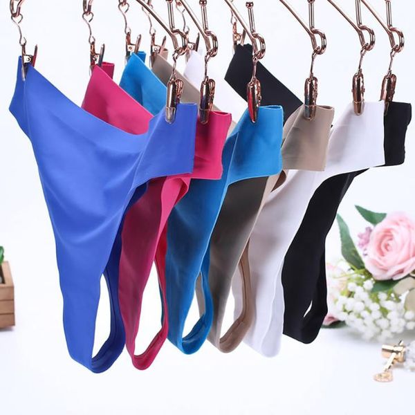 women's panties women ice silk seamless thongs female underwear low-rise lingerie panty intimates #t1p, Black;pink
women's panties women ice silk seamless thongs female underwear low-rise lingerie panty intimates #t1p, Black;pink