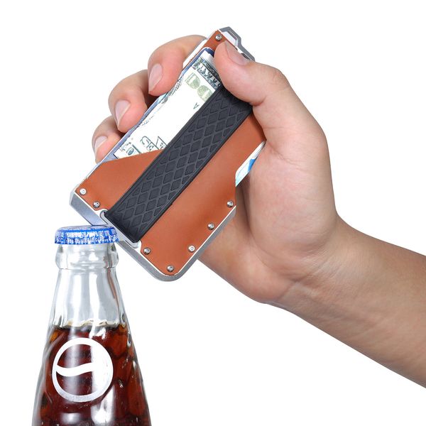 rfid aluminum alloy card bag outdoor metal bottle opener wallet slim minimalist wallet, front pocket wallets, Brown;gray
rfid aluminum alloy card bag outdoor metal bottle opener wallet slim minimalist wallet, front pocket wallets, Brown;gray