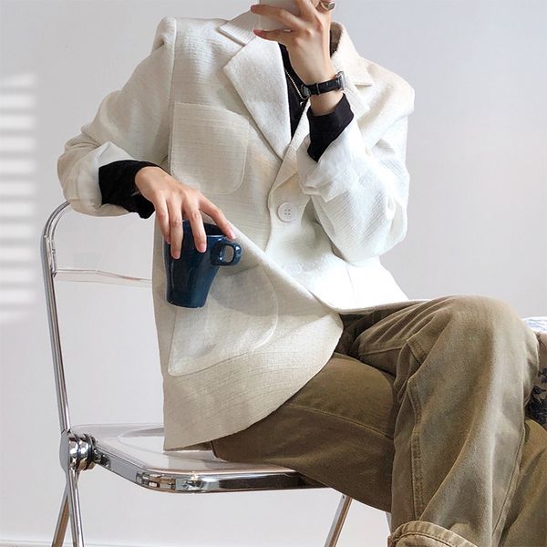 autumn winter women white blazer jacket long sleeve single breasted loose suit jackets fashion chic lady casual coats, White;black
autumn winter women white blazer jacket long sleeve single breasted loose suit jackets fashion chic lady casual coats, White;black