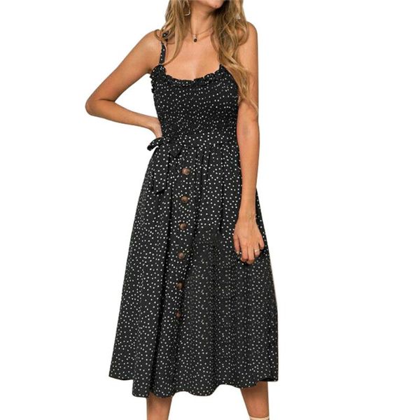 women's dress summer ruffles polkas dot dresses plus size ladies beach casual sleeveless midi sundress -mx8, Black;gray
women's dress summer ruffles polkas dot dresses plus size ladies beach casual sleeveless midi sundress -mx8, Black;gray