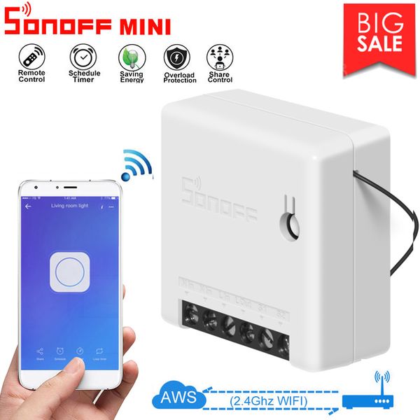 1/10pieces sonoff mini diy smart switch small ewelink remote control wifi switch support an external work with alexa google home
1/10pieces sonoff mini diy smart switch small ewelink remote control wifi switch support an external work with alexa google home