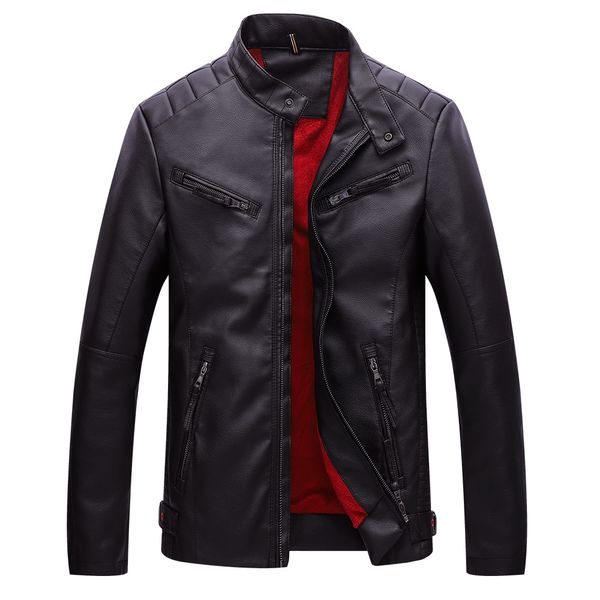 new autumn leather jacket men thick warm leather jackets mens pu motorcycle jackets for male black coat
new autumn leather jacket men thick warm leather jackets mens pu motorcycle jackets for male black coat