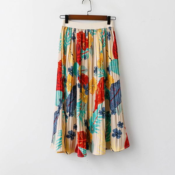 floral leaf print pleated skirt summer 2019 korean fashion high waist a line colorful pattern casual long skirts mujer faldas, Black
floral leaf print pleated skirt summer 2019 korean fashion high waist a line colorful pattern casual long skirts mujer faldas, Black