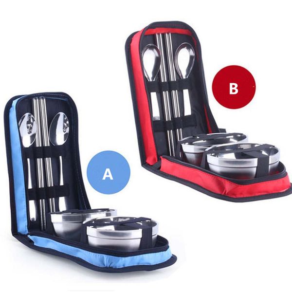 outdoor camping tableware picnic cutlery stainless steel chopsticks bowls spoon picnic tourist set travel dinnerware hiking tool
outdoor camping tableware picnic cutlery stainless steel chopsticks bowls spoon picnic tourist set travel dinnerware hiking tool