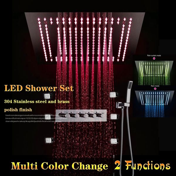 400x400 led shower recessed ceiling mounted with hand shower 4 function high flow brass mixer 6 spa body jets ploished
400x400 led shower recessed ceiling mounted with hand shower 4 function high flow brass mixer 6 spa body jets ploished