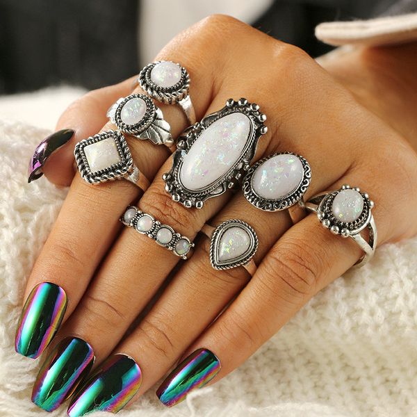 retro fashion enthic big geomstone rings set for women 8pcs/set vintage silver irreuglar geomtric knuckle ring sets female midi finger ring
retro fashion enthic big geomstone rings set for women 8pcs/set vintage silver irreuglar geomtric knuckle ring sets female midi finger ring