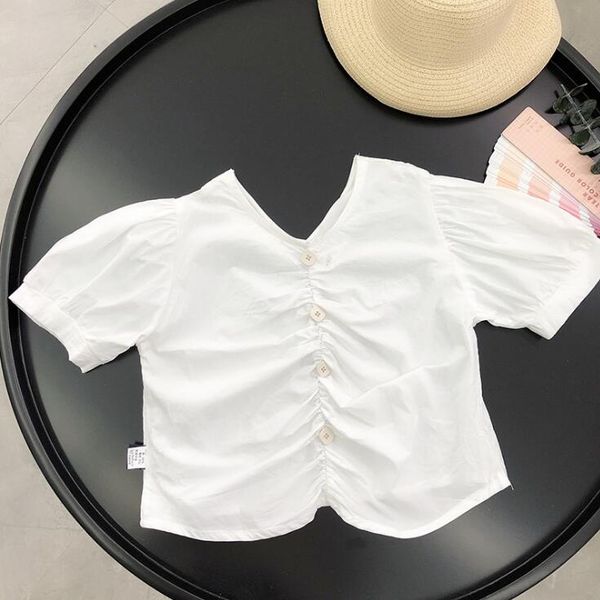 2020 new wholesale girls shirt fashion summer short sleeve cotton girls blouse 1-7t ho516, White;black
2020 new wholesale girls shirt fashion summer short sleeve cotton girls blouse 1-7t ho516, White;black