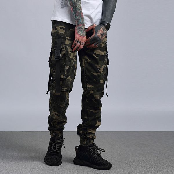2019 new arrival casual camouflage pants men hip hop pants fashion pencil, Black
2019 new arrival casual camouflage pants men hip hop pants fashion pencil, Black