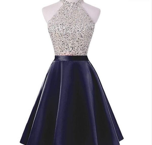 halter neck satin short homecoming dresses 2020 beaded prom gowns knee length party dress royal blue navy red
halter neck satin short homecoming dresses 2020 beaded prom gowns knee length party dress royal blue navy red