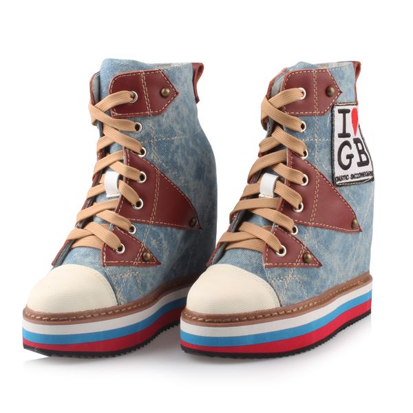 2019 new women platform casual shoes canvas breathable wedge heels shoes 13cm spring thick sole sneakers woman deportivas mujer, Black
2019 new women platform casual shoes canvas breathable wedge heels shoes 13cm spring thick sole sneakers woman deportivas mujer, Black