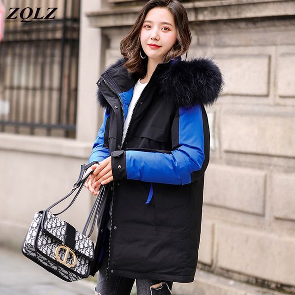 zqlz winter down cotton padded jacket women plus size 5xl hooded coat female thick warm fur collar parka mujer high-quality coat, Black
zqlz winter down cotton padded jacket women plus size 5xl hooded coat female thick warm fur collar parka mujer high-quality coat, Black