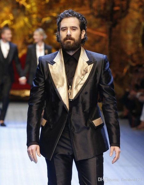 new handsome double breasted shiny black wedding groom tuxedos peak lapel groomsmen men suits prom blazer (jacket+pants+tie) 221, Black;gray
new handsome double breasted shiny black wedding groom tuxedos peak lapel groomsmen men suits prom blazer (jacket+pants+tie) 221, Black;gray
