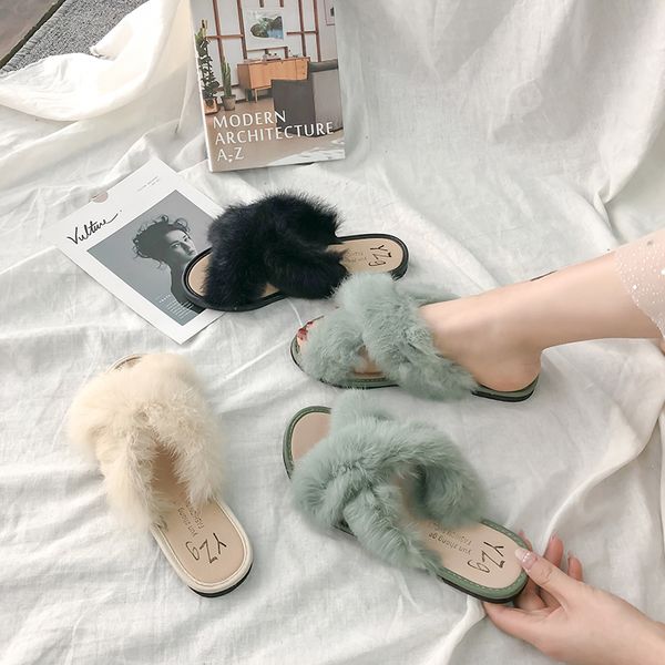 shoes woman's slippers fur flip flops slides shose women lady 2020 flat plush soft girl pu rome rubber basic, Black
shoes woman's slippers fur flip flops slides shose women lady 2020 flat plush soft girl pu rome rubber basic, Black