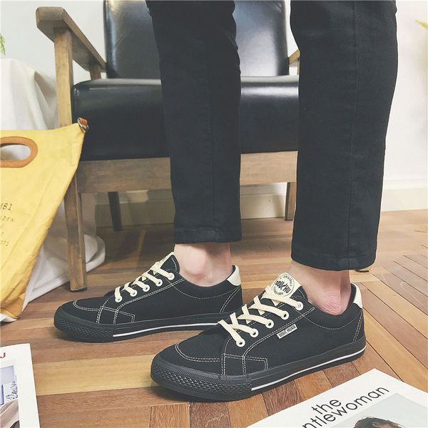 2020 summer man sneakers casual shoes fashion flats men's vulcanized shoes lace-up, Black
2020 summer man sneakers casual shoes fashion flats men's vulcanized shoes lace-up, Black