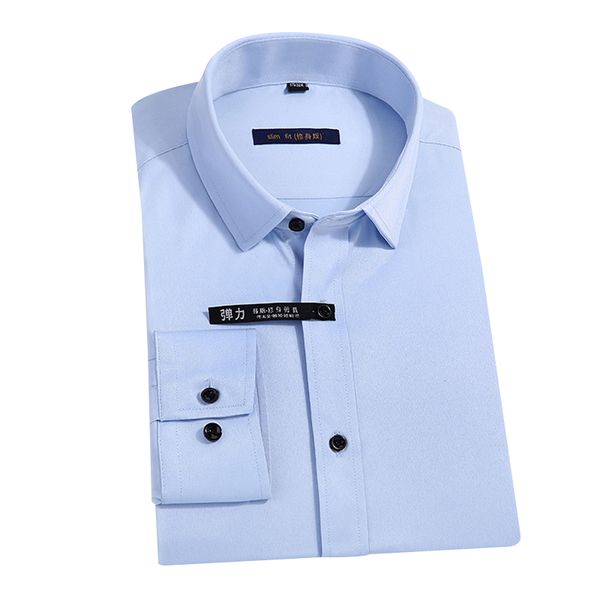 new arrival spring men shirt stretch cotton long sleeved solid dress shirt slim fit male camisa masculina da015, White;black
new arrival spring men shirt stretch cotton long sleeved solid dress shirt slim fit male camisa masculina da015, White;black