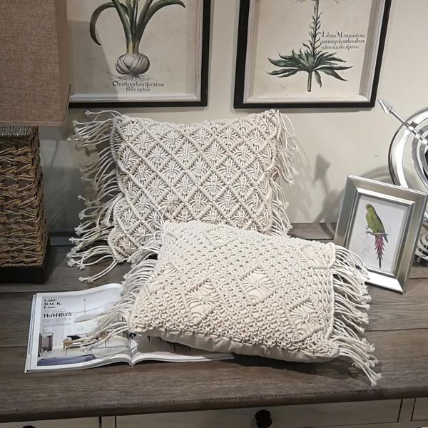 knitted pillow cover hand-woven bohemian cushion cover tassel p props literary retro sen living room decorative pillows case
knitted pillow cover hand-woven bohemian cushion cover tassel p props literary retro sen living room decorative pillows case