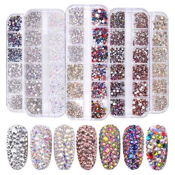 1 box multi size glass rhinestones mixed color flat back ab crystal strass 3d charm gems diy manicure nail art decorations stone, Silver;gold
1 box multi size glass rhinestones mixed color flat back ab crystal strass 3d charm gems diy manicure nail art decorations stone, Silver;gold