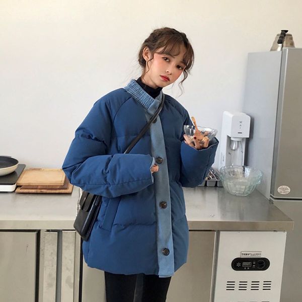 vogue fashion patchwork denim winter jacket women solid thicken parka woman coat warm cotton parka manteau femme hiver, Black
vogue fashion patchwork denim winter jacket women solid thicken parka woman coat warm cotton parka manteau femme hiver, Black