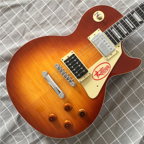 custom shop jimmy page number vintage sunburst electric guitar mahogany body, flame maple veneer
custom shop jimmy page number vintage sunburst electric guitar mahogany body, flame maple veneer