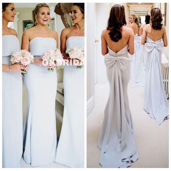 2021 strapless mermaid long bridesmaids dresses simple backless with bow formal vestidos de bridesmaid honor of maid guest wear, White;pink
2021 strapless mermaid long bridesmaids dresses simple backless with bow formal vestidos de bridesmaid honor of maid guest wear, White;pink