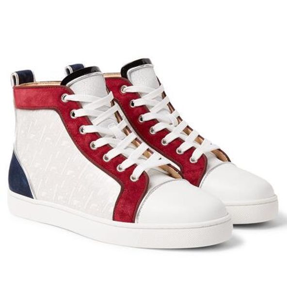 factory direct -- smooth print patent leather high-sneakers women,men red bottom shoes perfect outdoor red sole trainer, Black
factory direct -- smooth print patent leather high-sneakers women,men red bottom shoes perfect outdoor red sole trainer, Black
