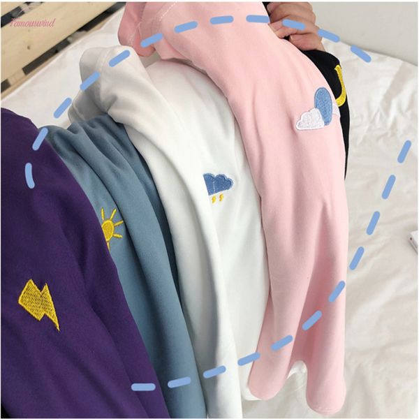 полиэстер cute sun moon облако погода вышивание женского плюс размер t shirt лето grunge рубашка женщина 2020 новый стиль kawaii сыпучие вве, White
полиэстер cute sun moon облако погода вышивание женского плюс размер t shirt лето grunge рубашка женщина 2020 новый стиль kawaii сыпучие вве, White