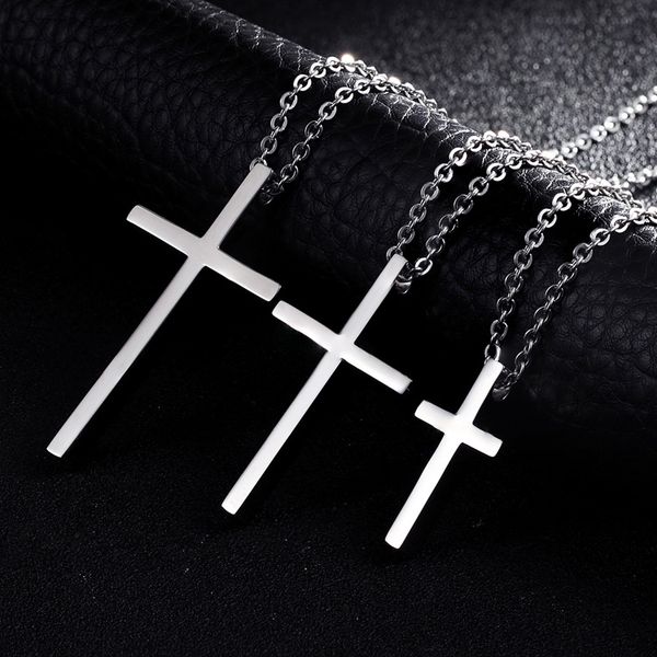 3 size men link chain necklaces pendant cross solid color male female choker jewelry gift, Silver
3 size men link chain necklaces pendant cross solid color male female choker jewelry gift, Silver