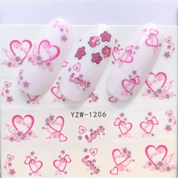 lcj 1 sheet heart / feather / flower animal water decal nail art transfer sticker for diy manicure decorations, Black
lcj 1 sheet heart / feather / flower animal water decal nail art transfer sticker for diy manicure decorations, Black