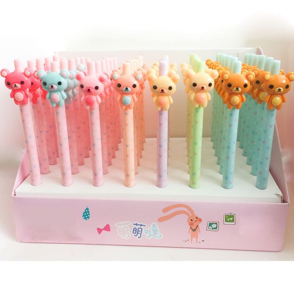 40 pcs/lot lovely bear rilakkuma plastic mechanical pencil automatic pen for kid school office supply escolar papelaria, Blue;orange
40 pcs/lot lovely bear rilakkuma plastic mechanical pencil automatic pen for kid school office supply escolar papelaria, Blue;orange
