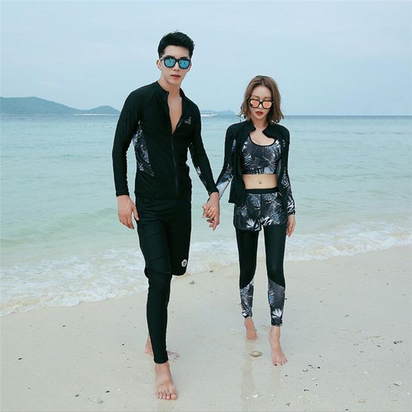 2019 fashion korean couples surf bathing suit full sleeve uv rash guards men/women lovers matching swim t-shirt+pants+shorts 4xl
2019 fashion korean couples surf bathing suit full sleeve uv rash guards men/women lovers matching swim t-shirt+pants+shorts 4xl