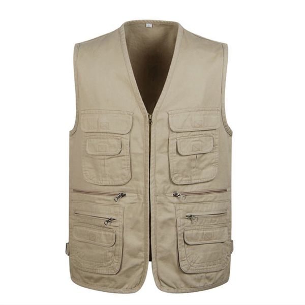 cotton varsity vest with many pockets for men spring summer casual tool 4 colors sleeveless jacket male multi pocket waistcoat, Black;white
cotton varsity vest with many pockets for men spring summer casual tool 4 colors sleeveless jacket male multi pocket waistcoat, Black;white